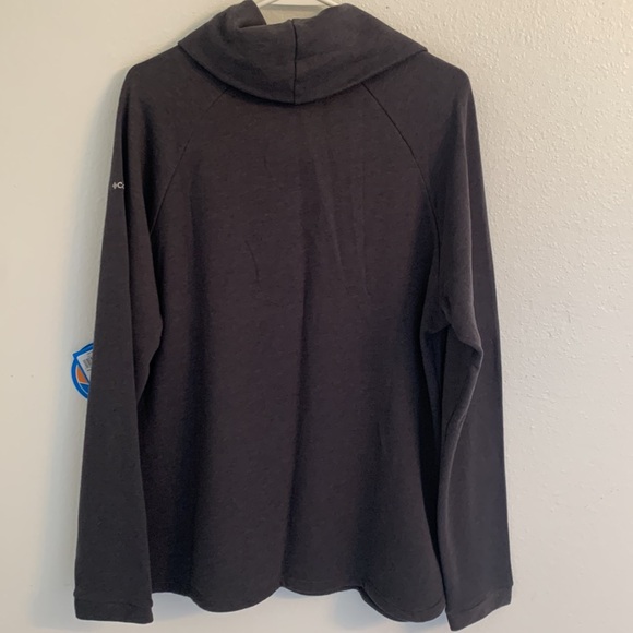 Columbia Gray Weekend Wanderer Pullover Cowl Neck Sweat Shirt Size XL NWT - Picture 4 of 6